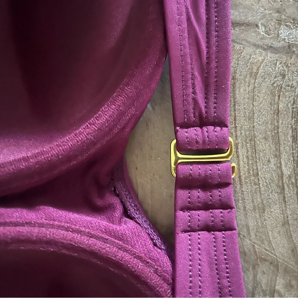 Ambrielle Magenta Halter‎ Bikini Top